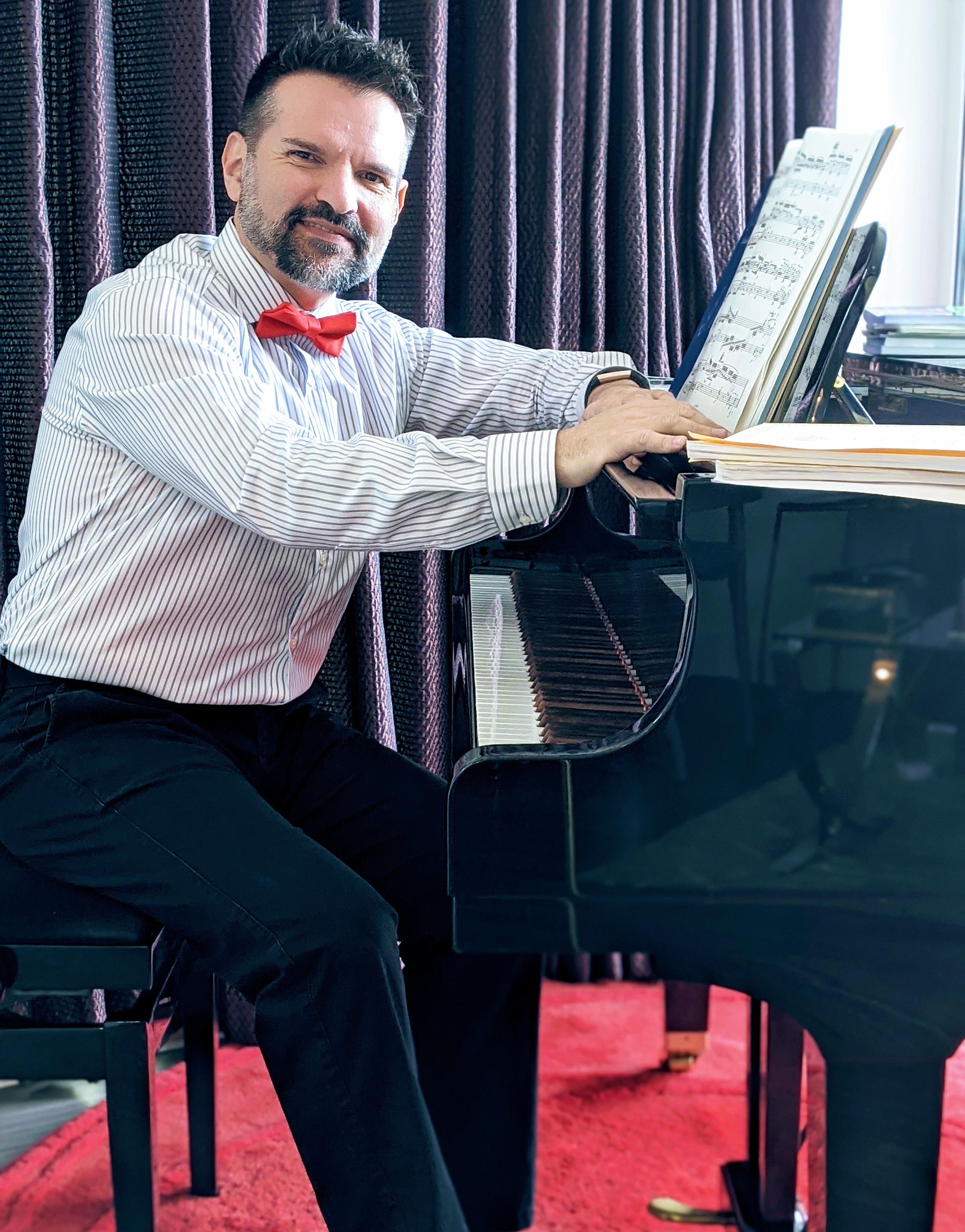 Man playing piano